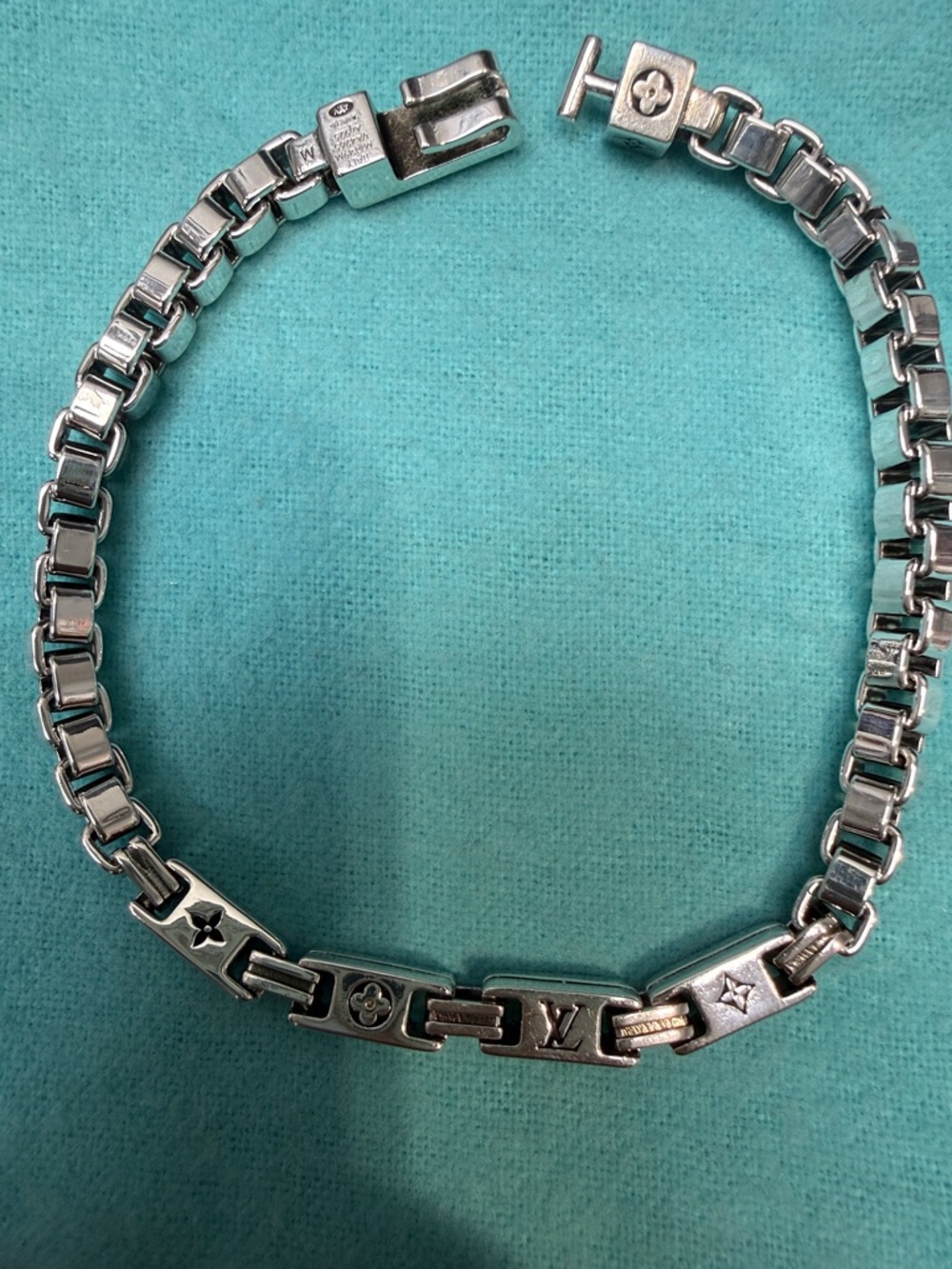 Men's Silver Link Bracelet - Luxury Designer Style
